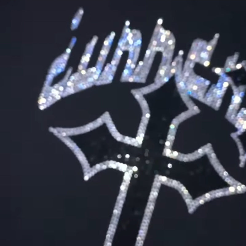 Rhinestone Drill Hoodie.