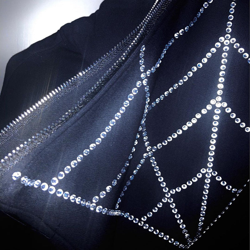 Rhinestone Drill Hoodie.