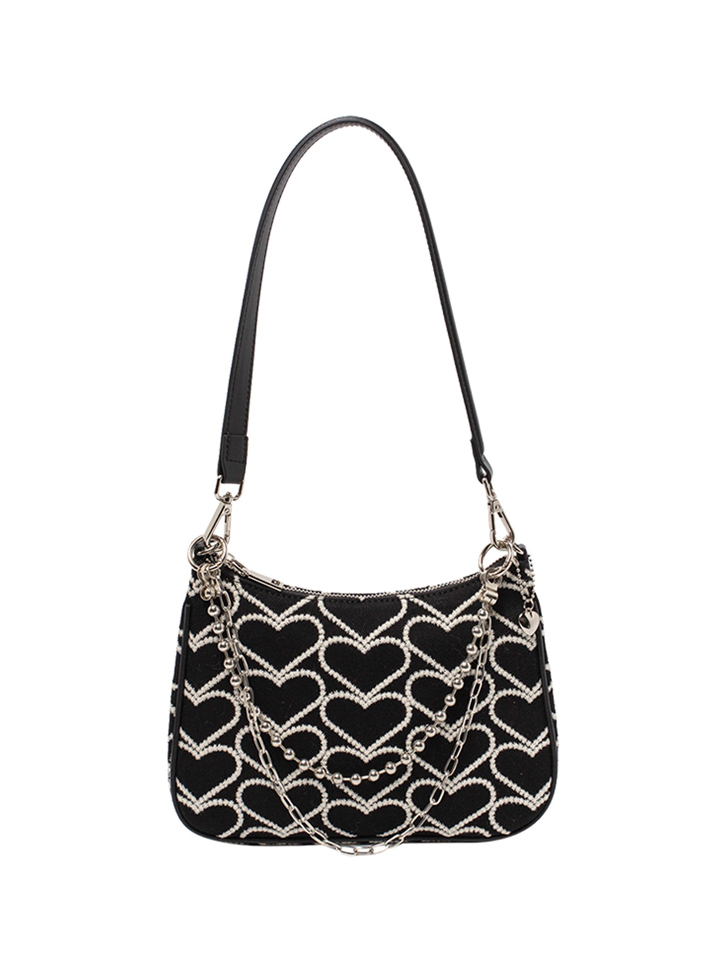 Heart-shaped Embroidery Y2k Hot Girl Sweet Cool Chain Bag
